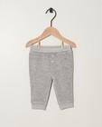 Pantalon évolutif gris - coton bio - Newborn 50-68