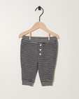 Pantalon évolutif rayé - noir et gris - Newborn 50-68