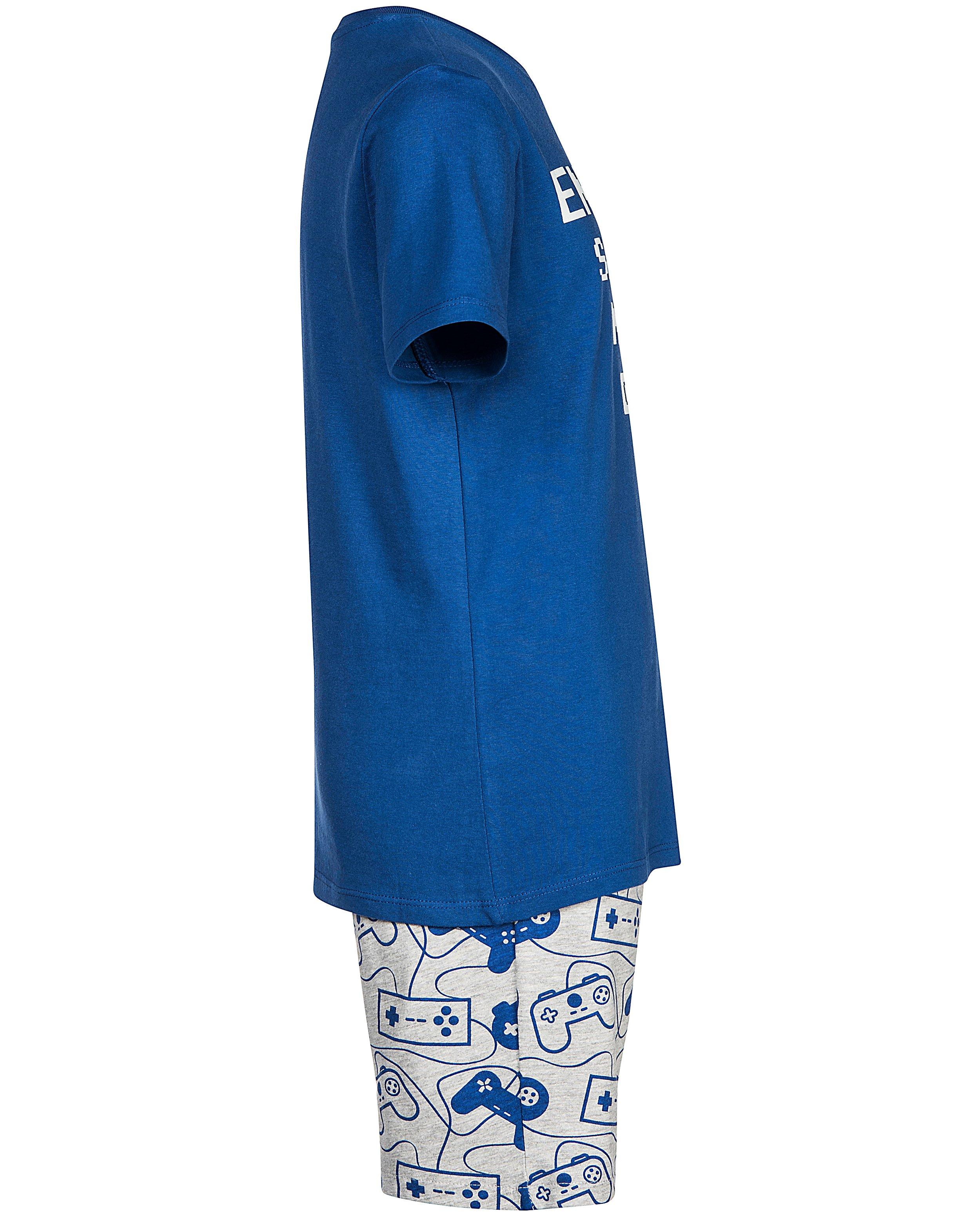 Nachtkleding - Blauwe pyjama met opschrift 
