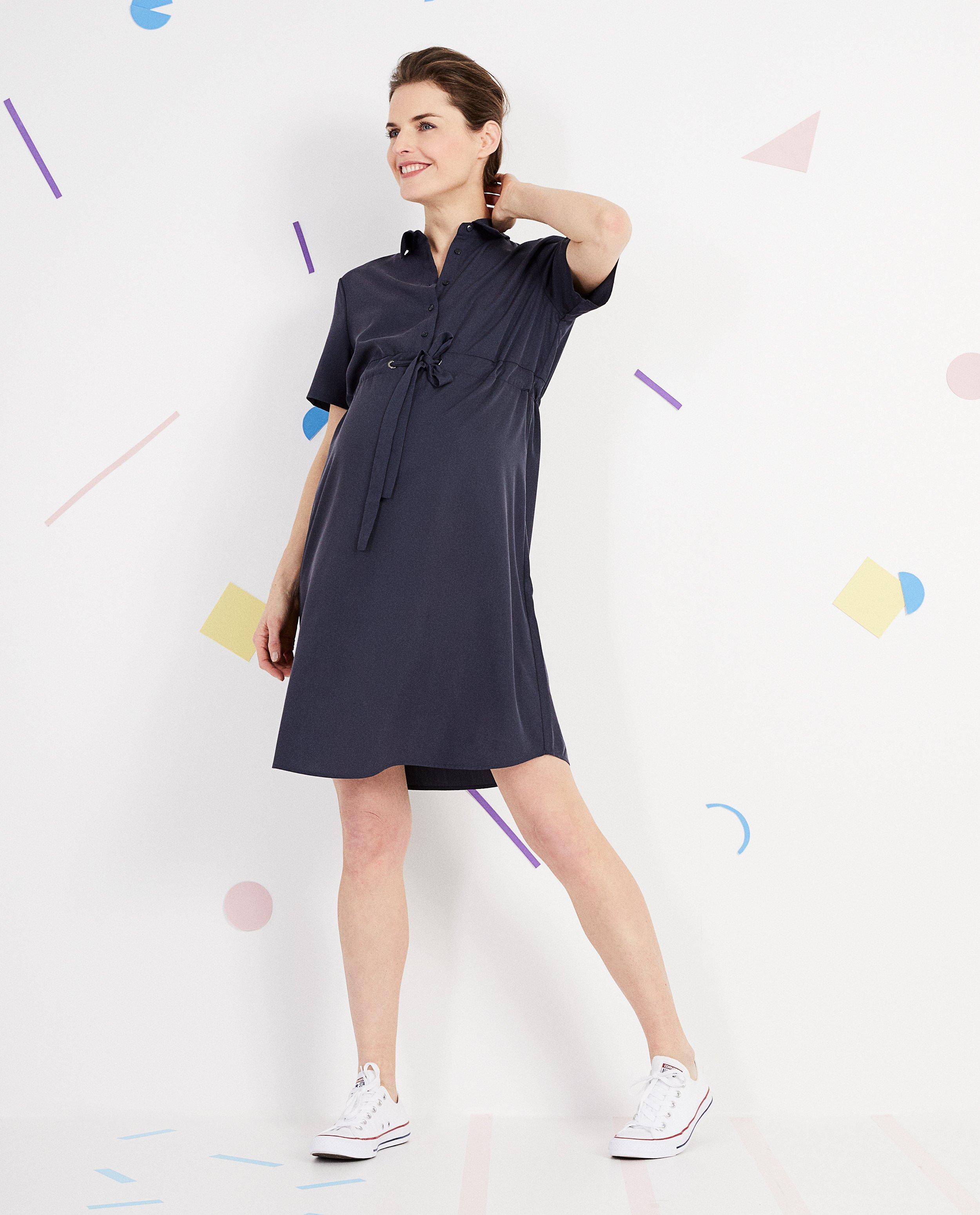 Robe en modal mélangé JoliRonde - avec un col chemisier - Joli Ronde