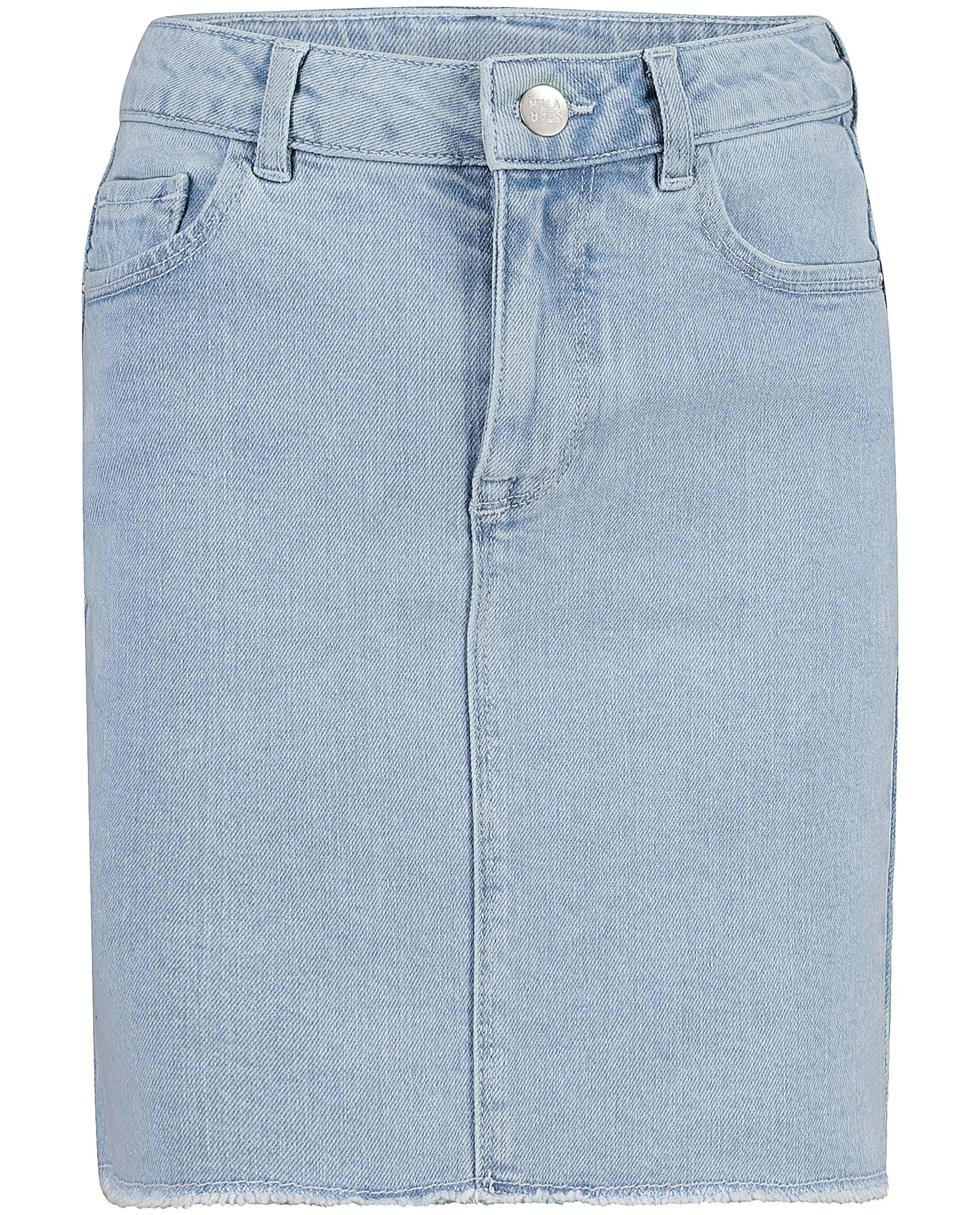 Rokken - Denim rokje met rafels