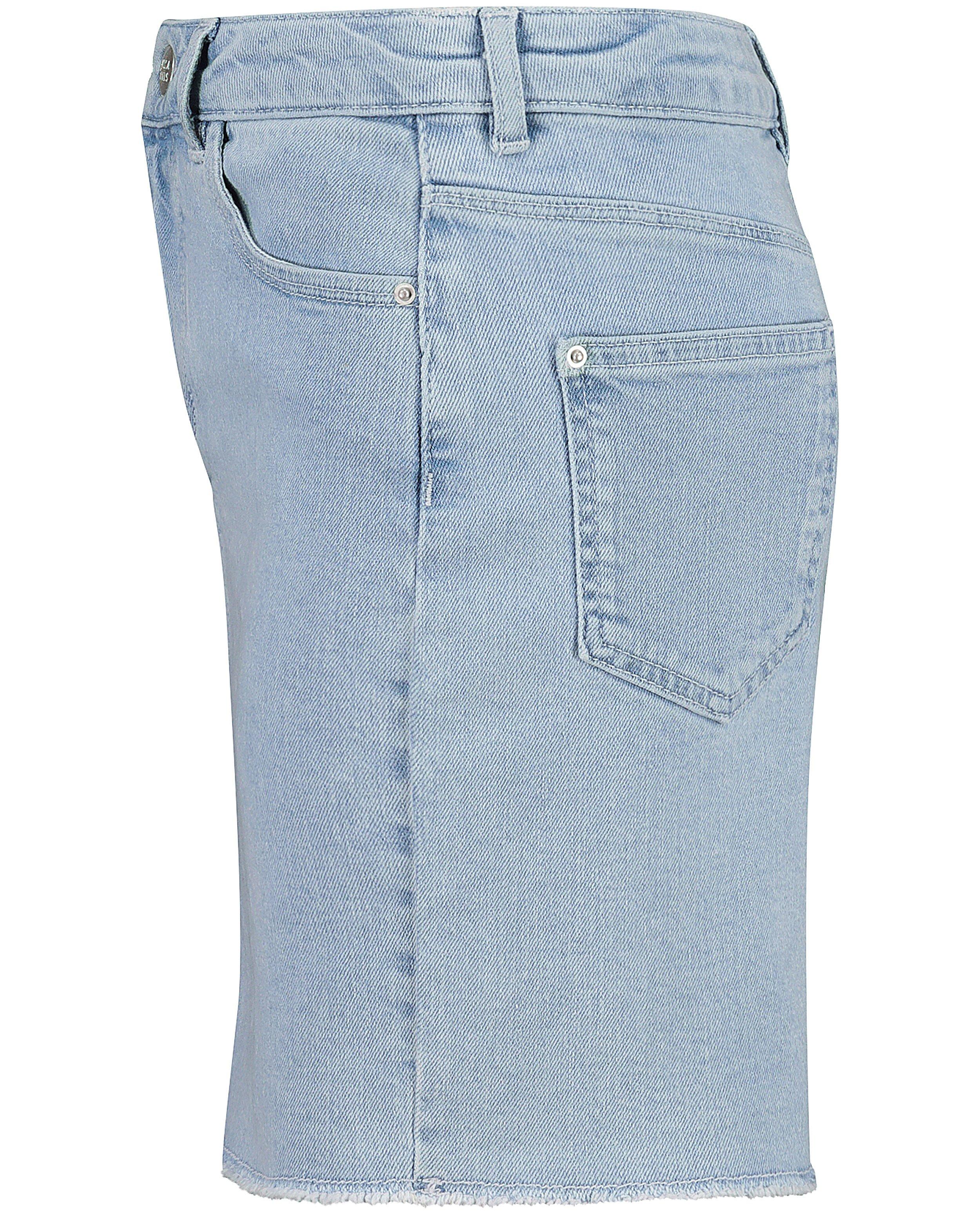 Rokken - Denim rokje met rafels
