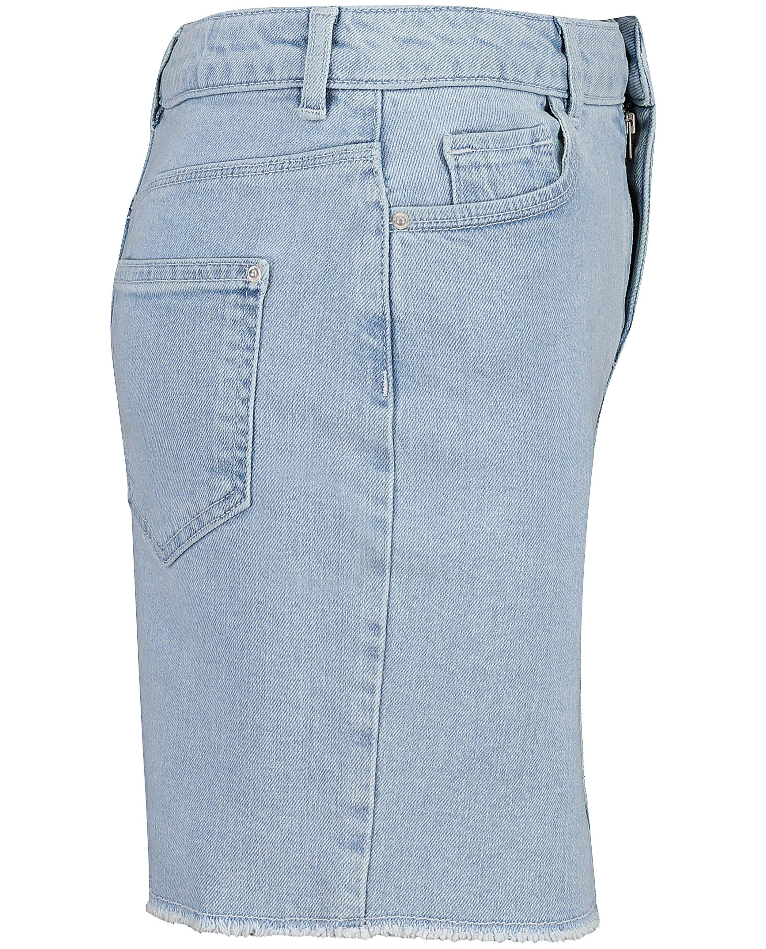 Rokken - Denim rokje met rafels