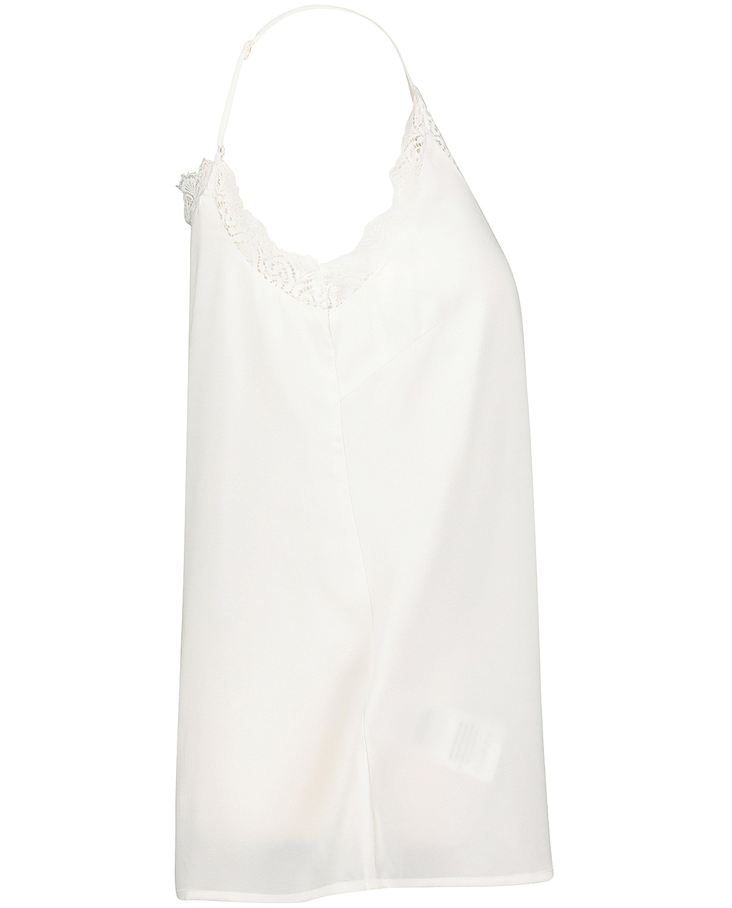 Hemden - Witte top met kanten boord
