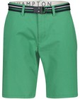 Shorts - Short vert, ceinture Hampton Bays