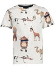 T-shirts - Grijs T-shirt met dierenprint Wickie