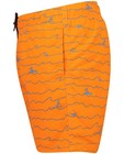 Zwemkleding - Oranje zwemshort met print