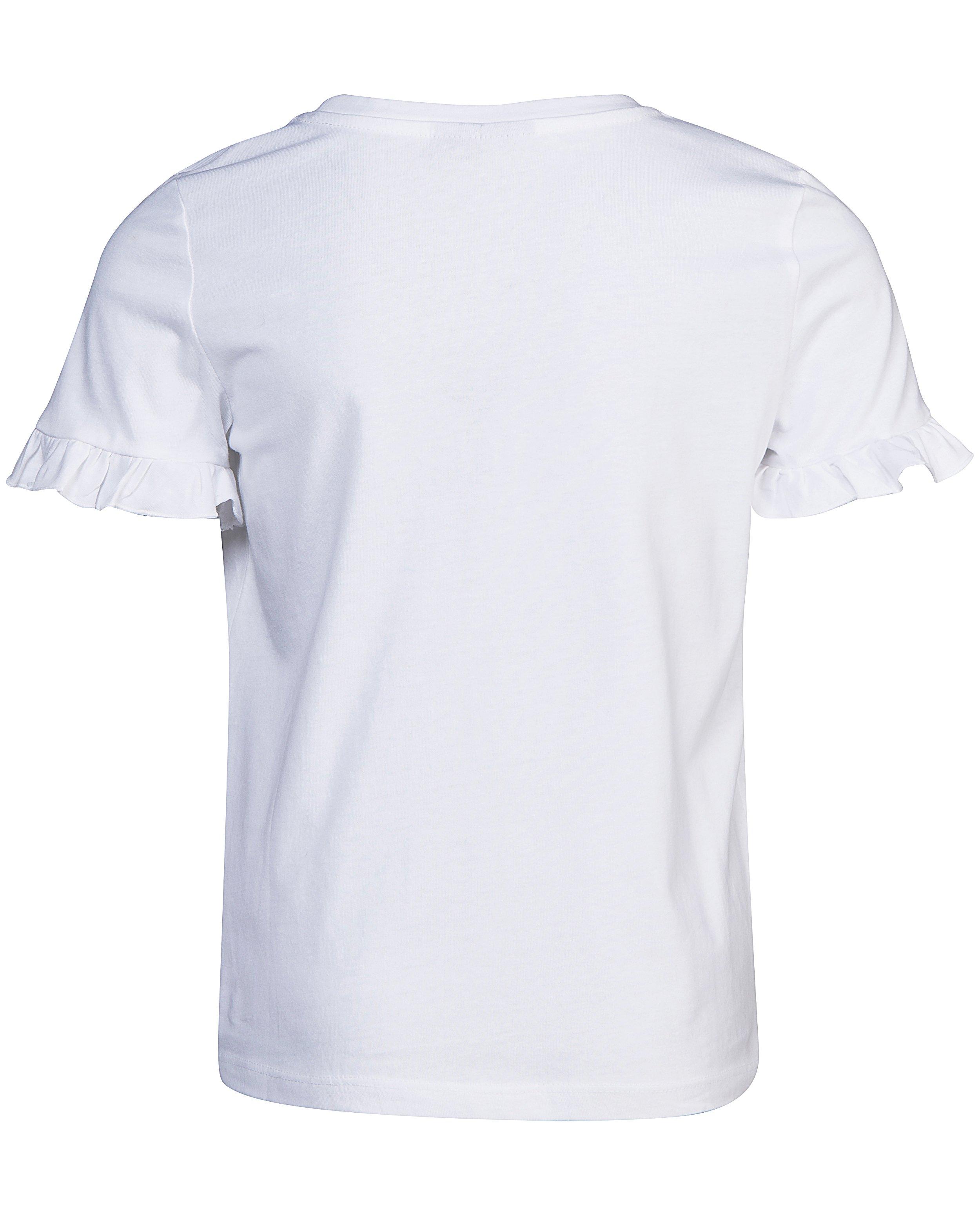 T-shirts - Wit T-shirt met ruches