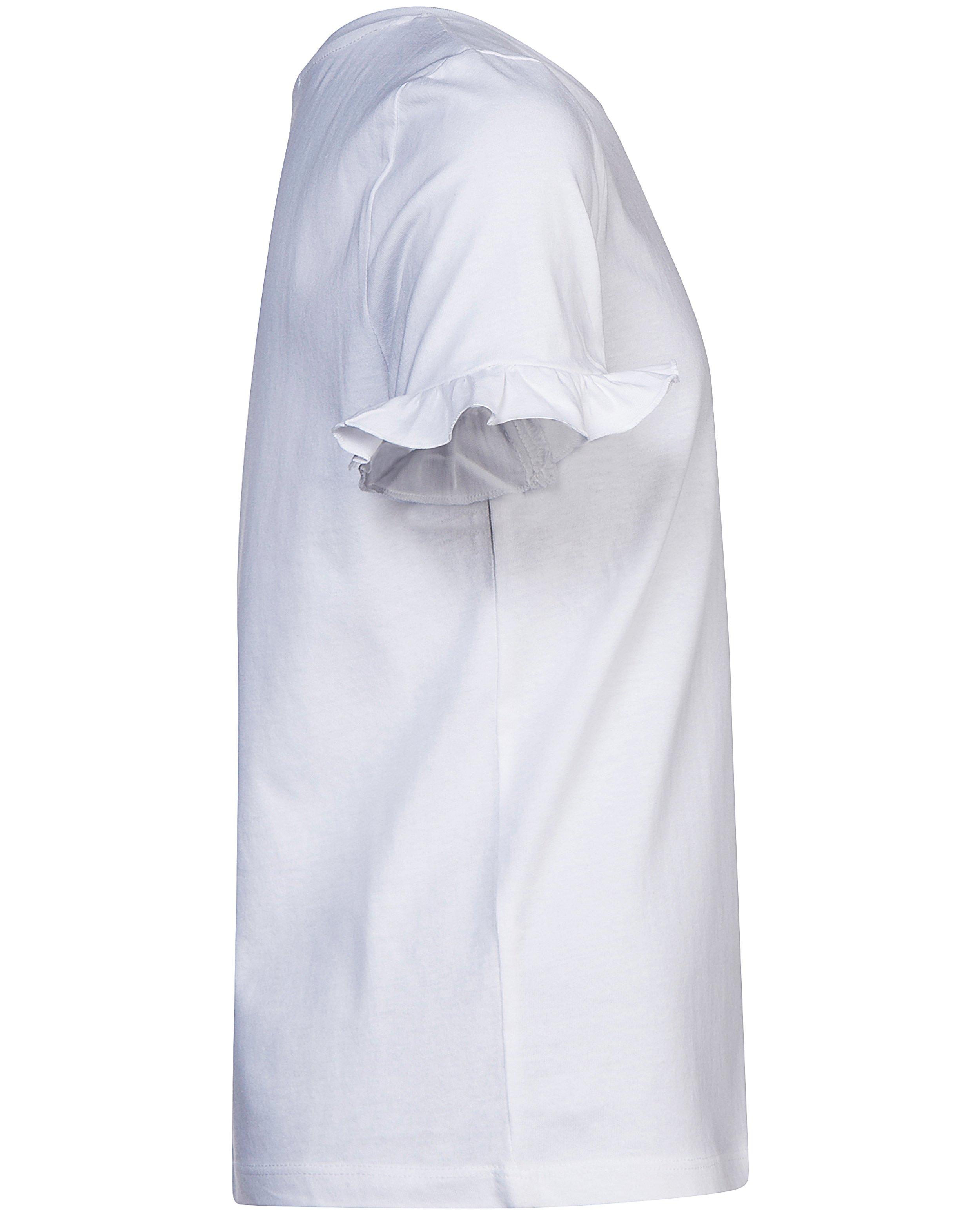 T-shirts - Wit T-shirt met ruches