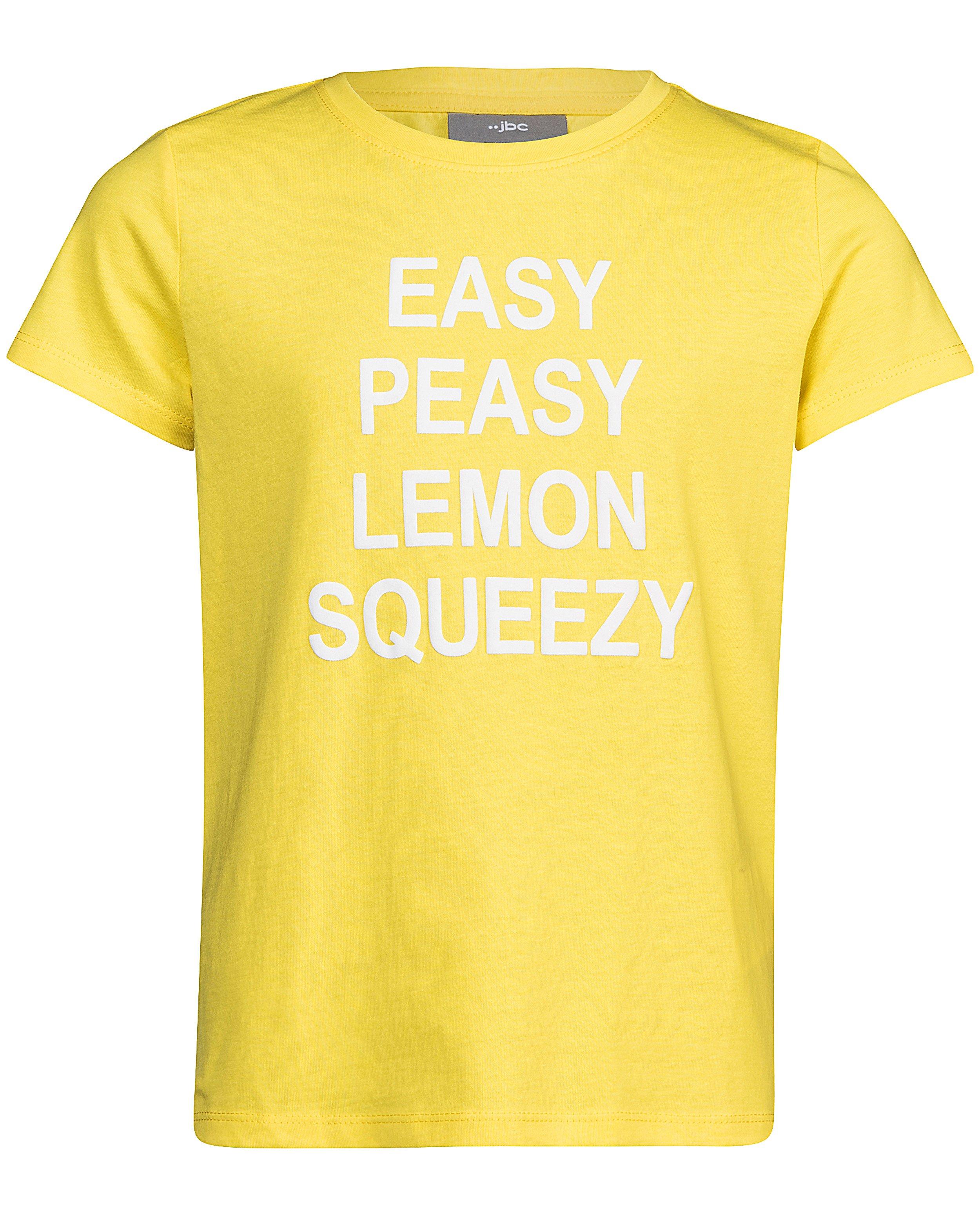 T-shirts - T-shirt jaune, texte blanc
