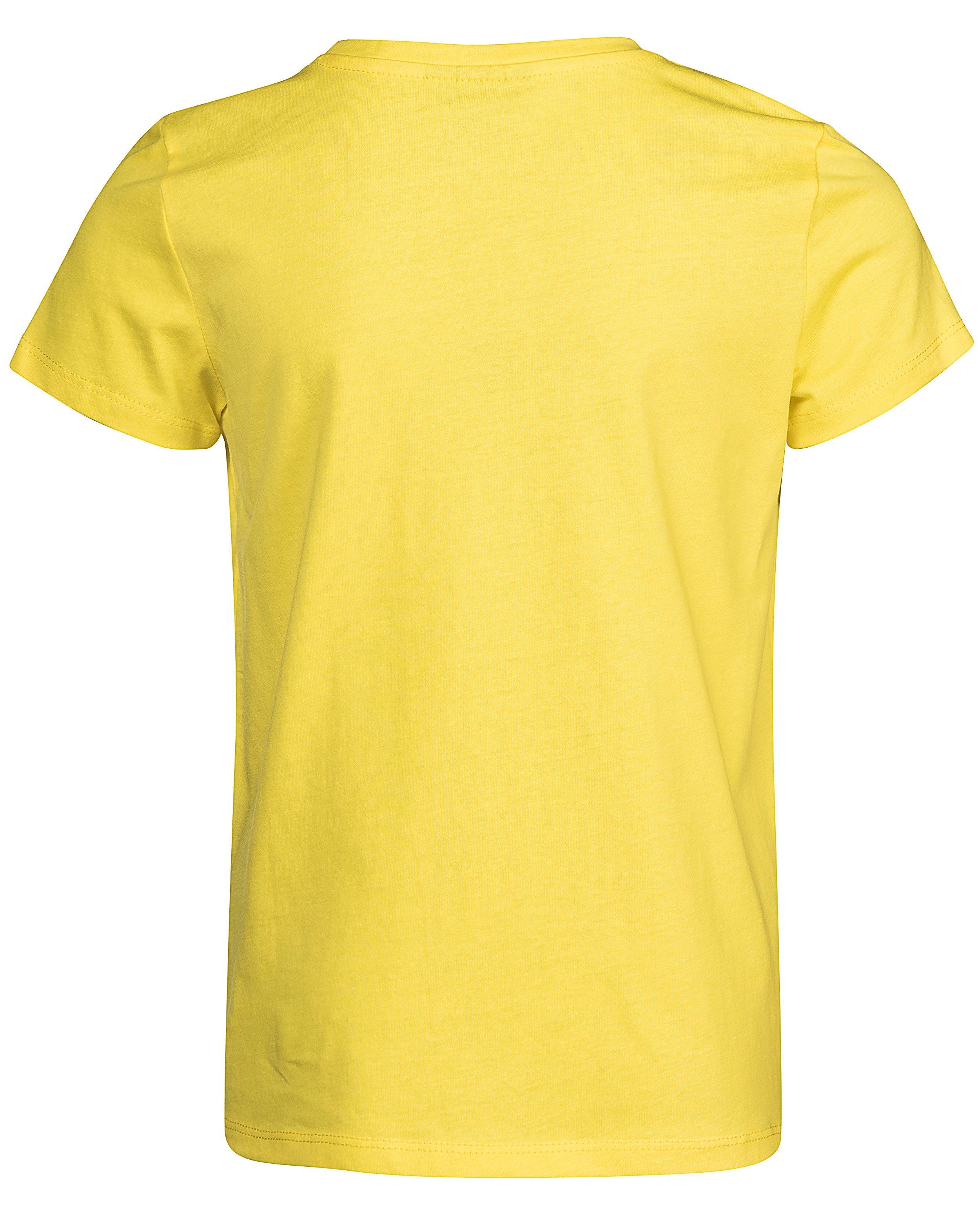T-shirts - T-shirt jaune, texte blanc
