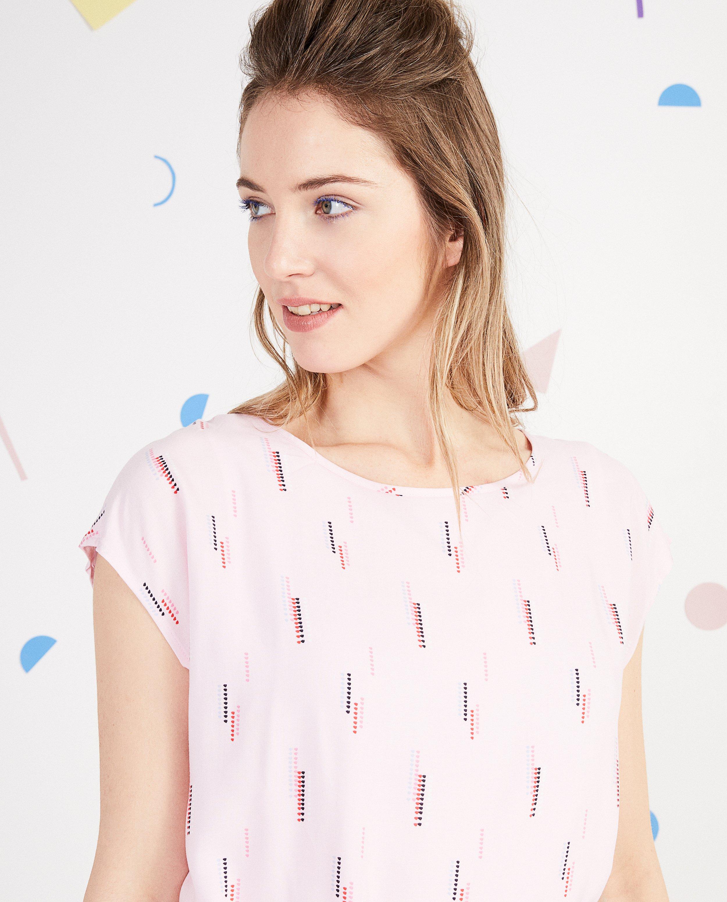 Kleedjes - Viscose kleedje met allover print 