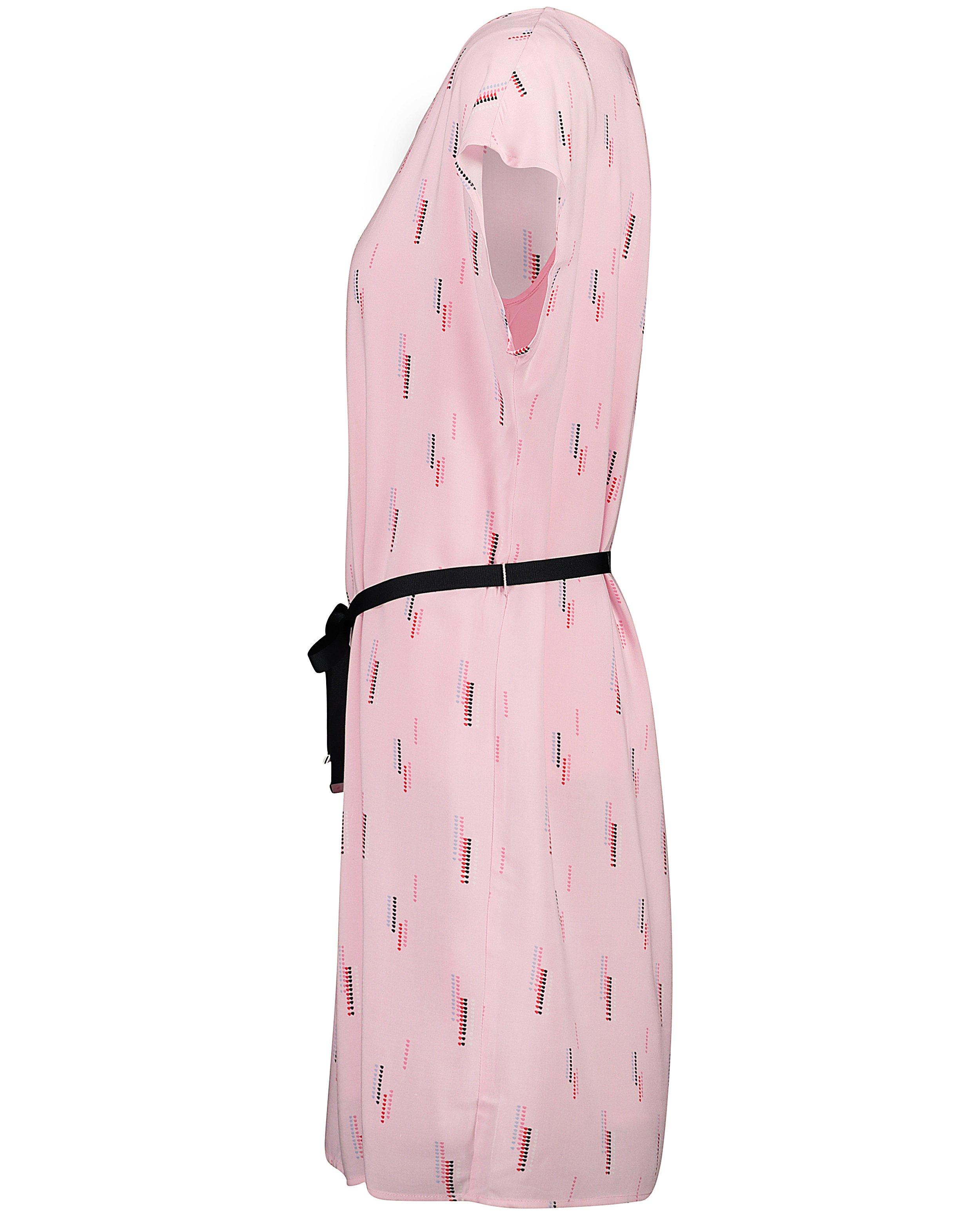 Kleedjes - Viscose kleedje met allover print 