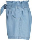Shorts - Short bleu en lyocell