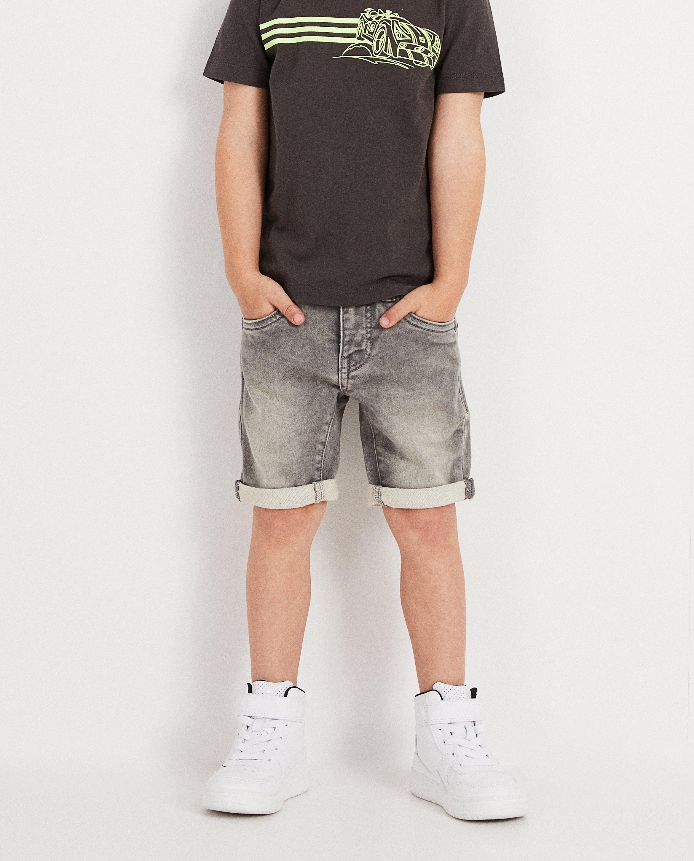 Shorts - Short gris en sweat denim Rox