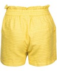 Shorten - Gele short met gouden strepen