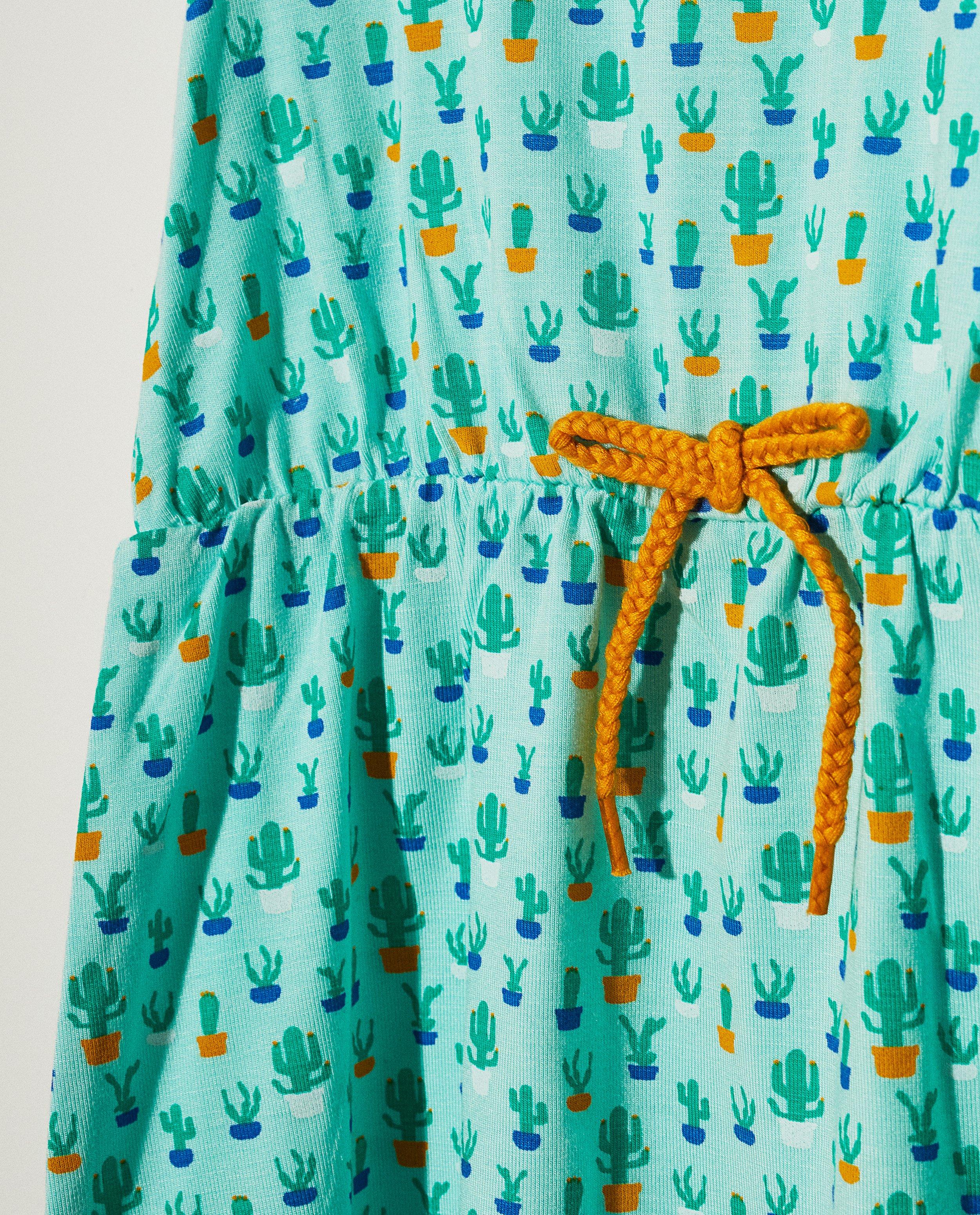 Robes - Robe verte avec ceinture à nouer