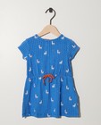 Blauw jurkje met knooplint - Allover print - JBC