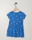 Kleedjes - Blauw jurkje met knooplint