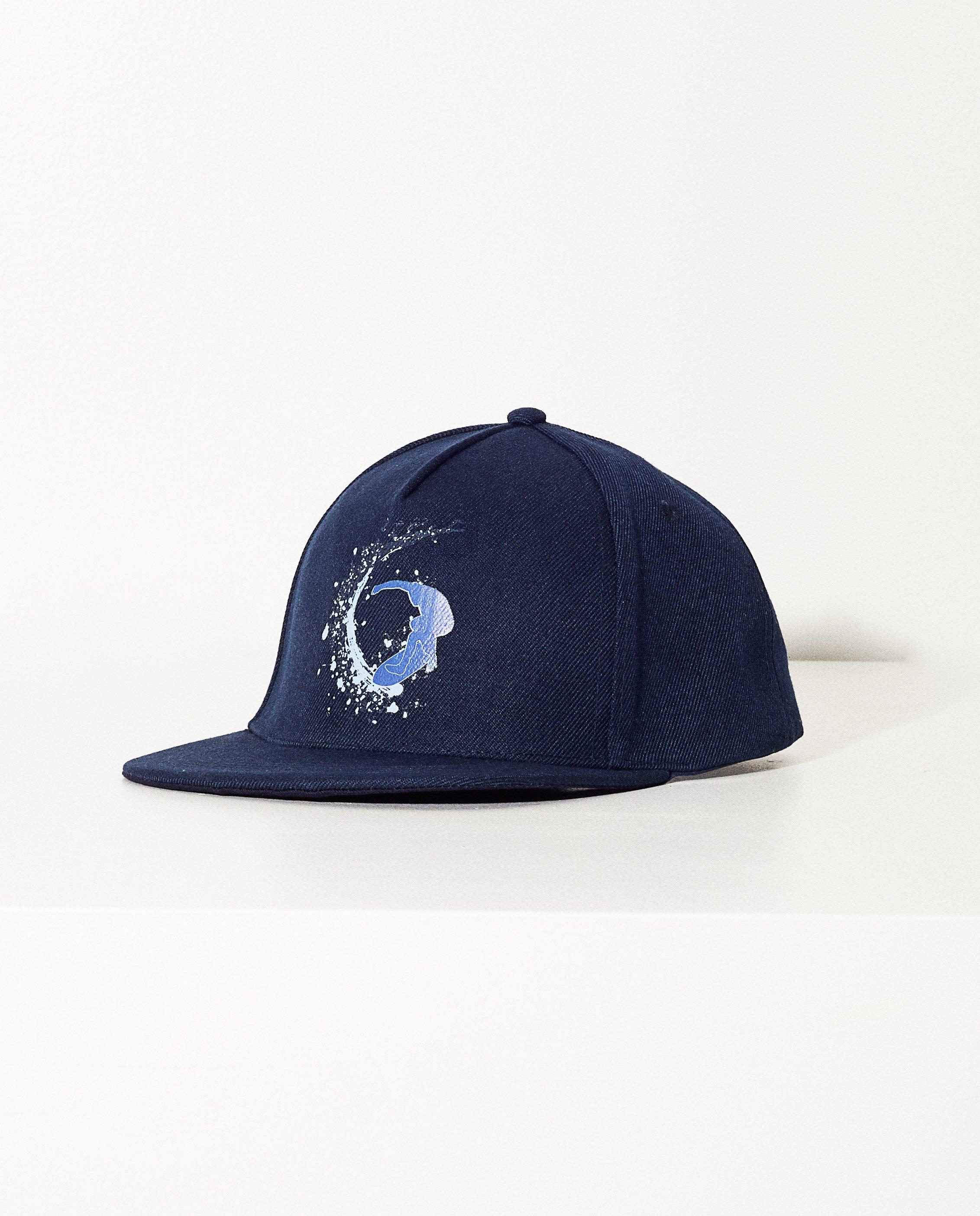 Casquette bleu foncé - imprimé bleu de surfeurs - JBC
