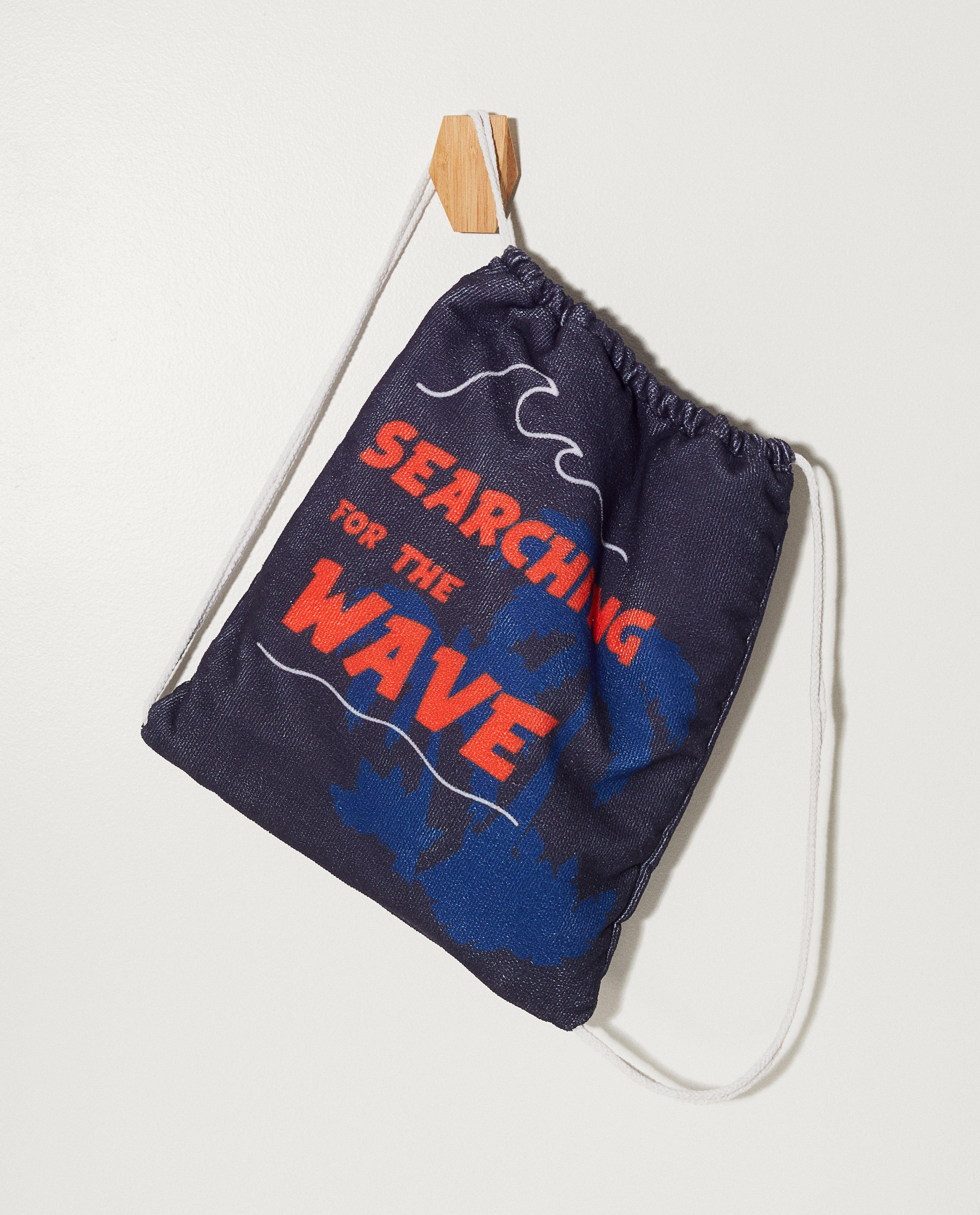 Set: tas + microvezel handdoek - searching for the waves - JBC