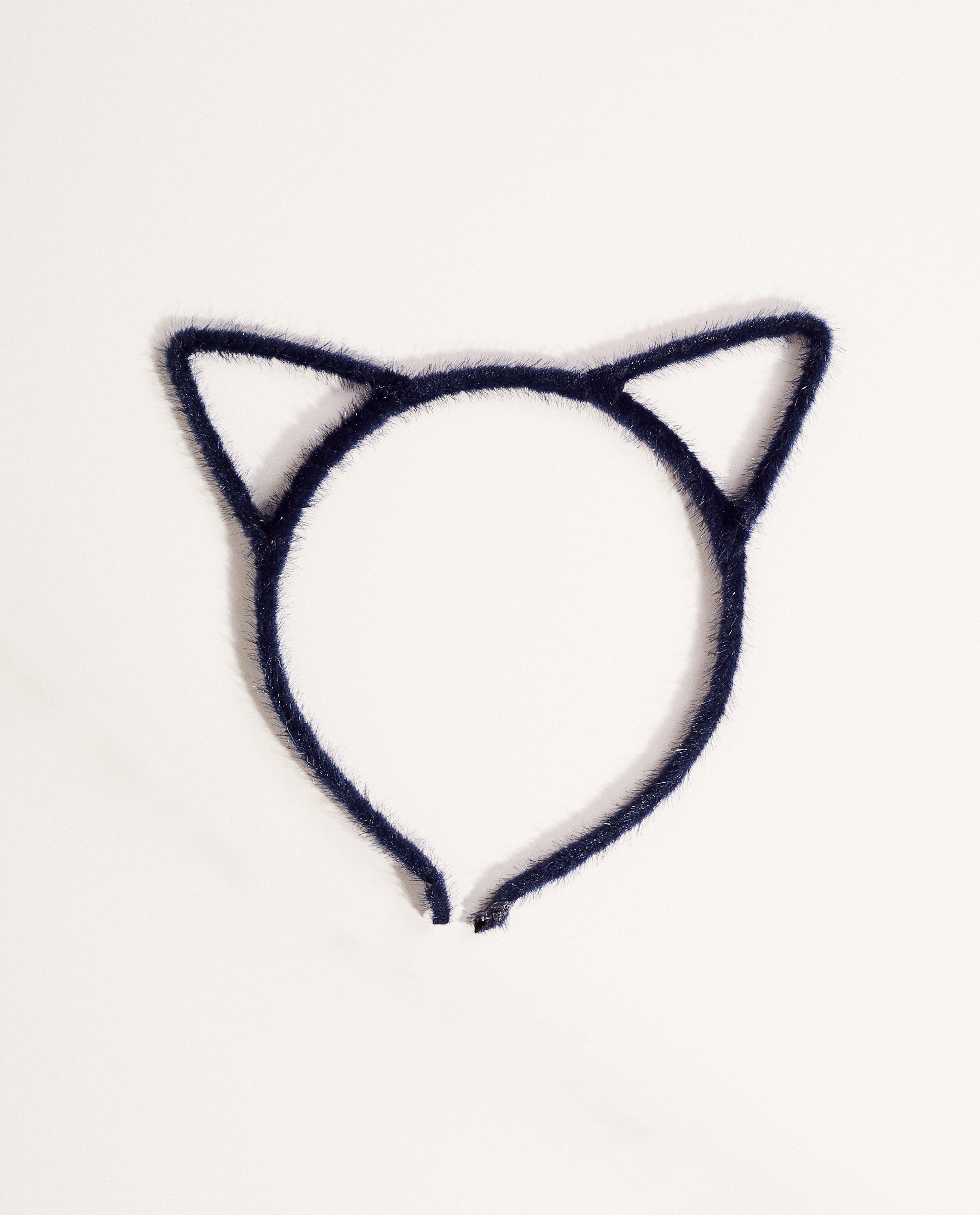 Diadème, oreilles de chat - à longs poils - JBC