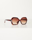 Bruine retro zonnebril - In tortoise stijl - JBC