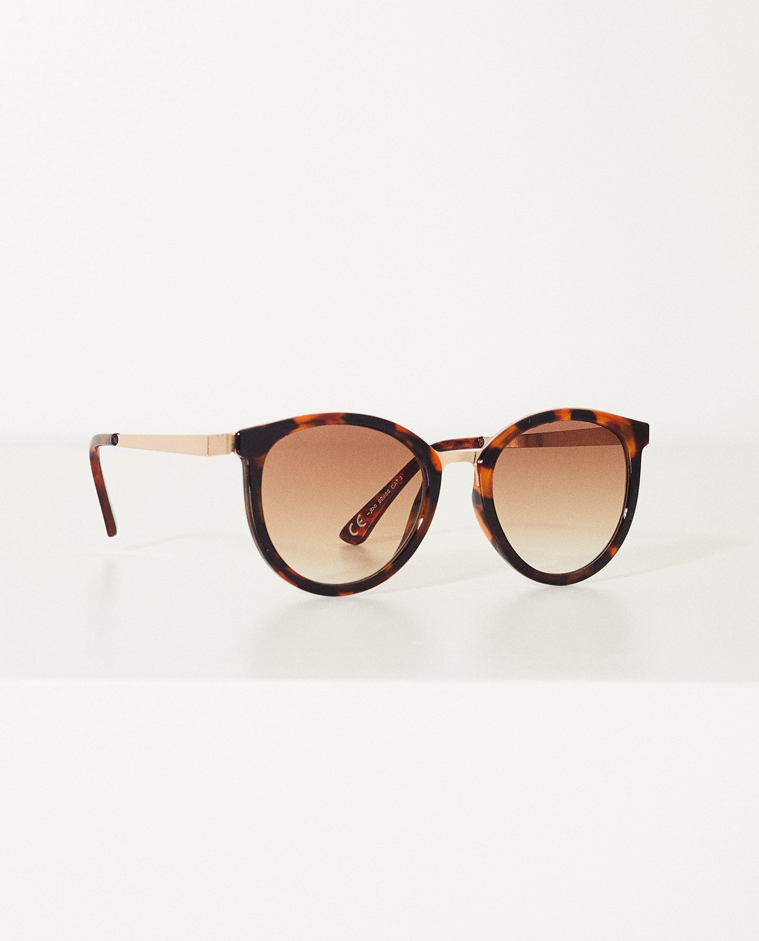 Lunettes de soleil brunes - avec touche dorée - JBC