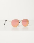 Zilverkleurige zonnebril  - Met roze glazen - JBC