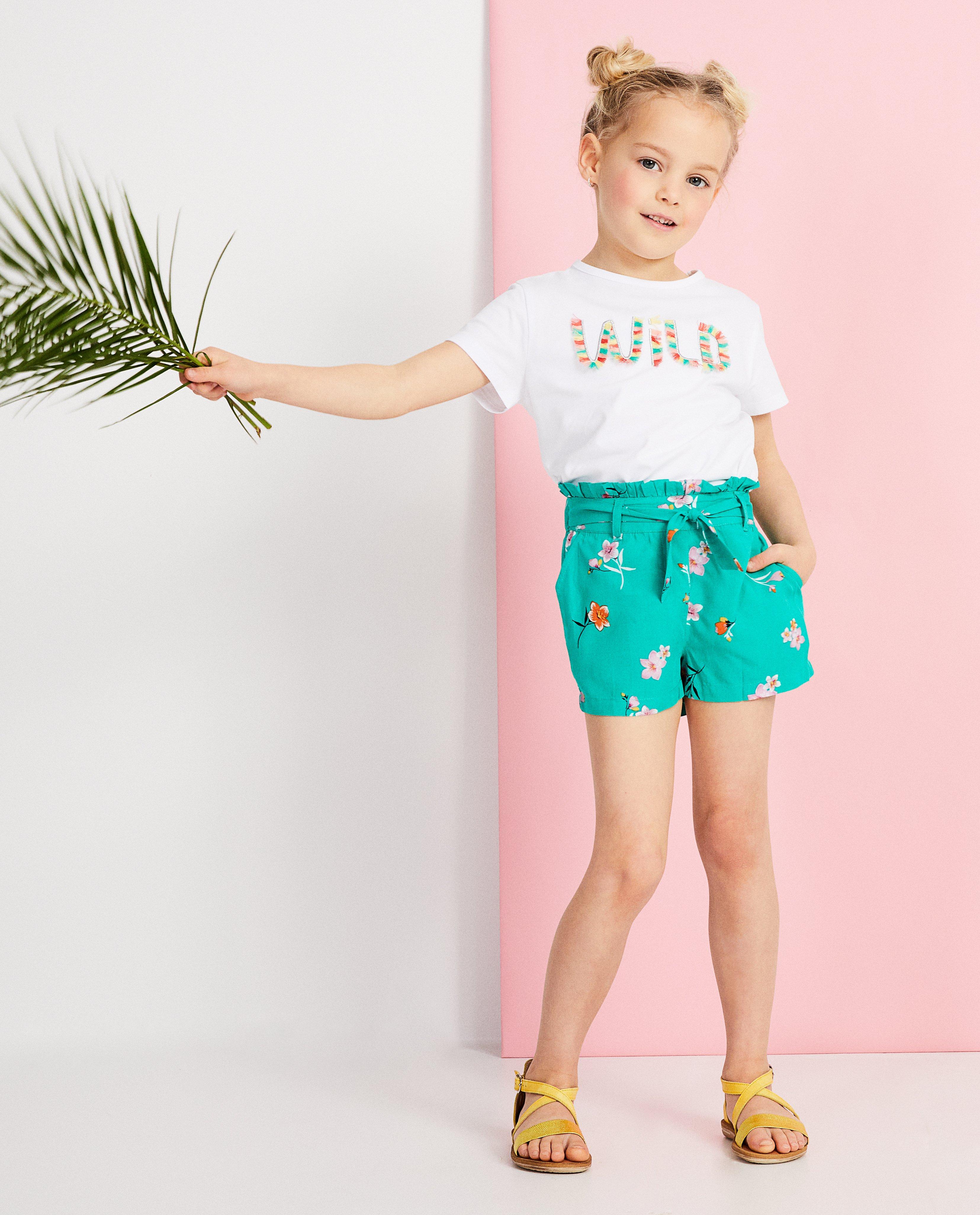 T-shirt blanc « Wild », 2-7 ans - cordons colorés - JBC