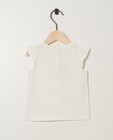 T-shirts - Top blanc, inscription rose