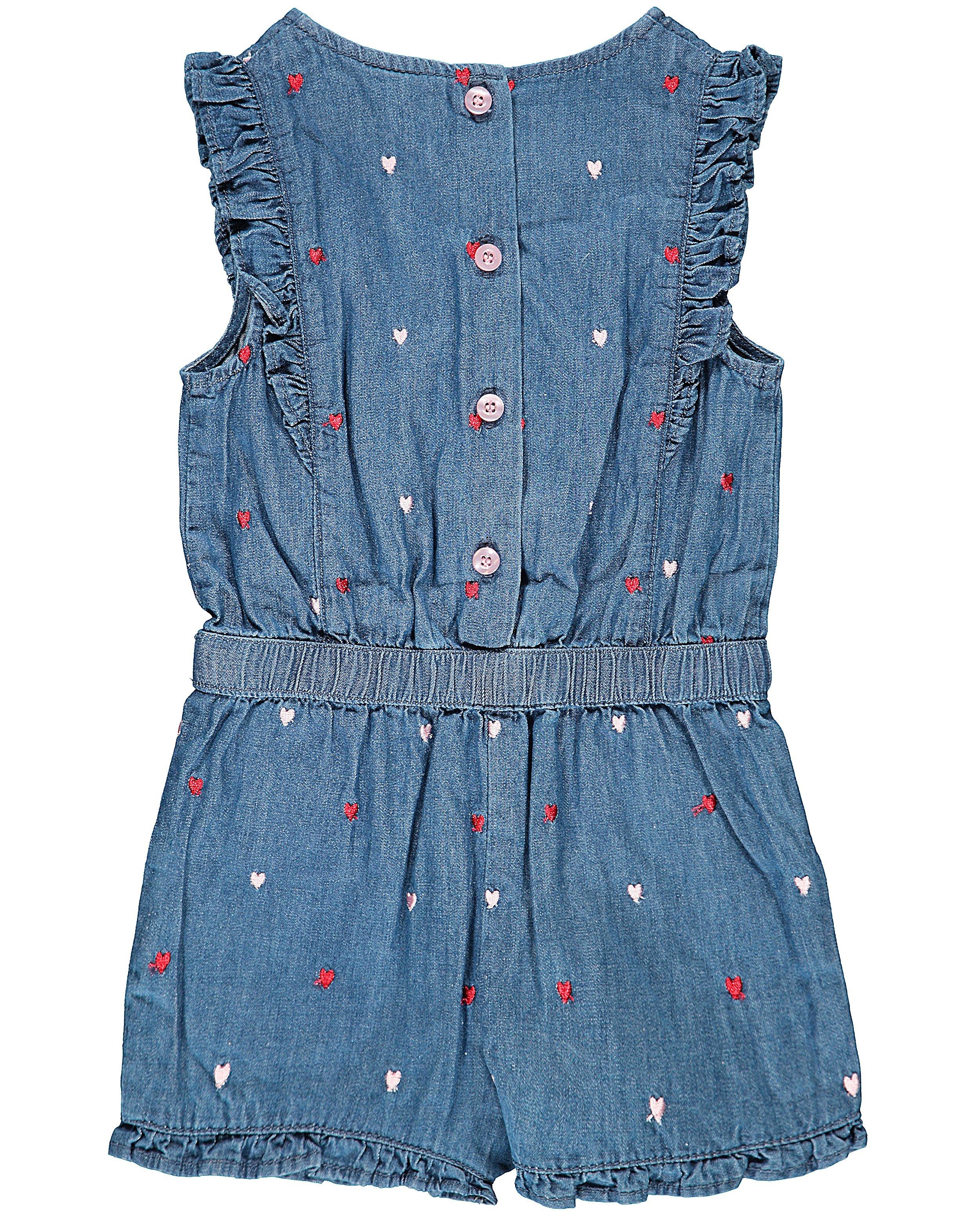 Jumpsuits - Jeans jumpsuit met hartjes