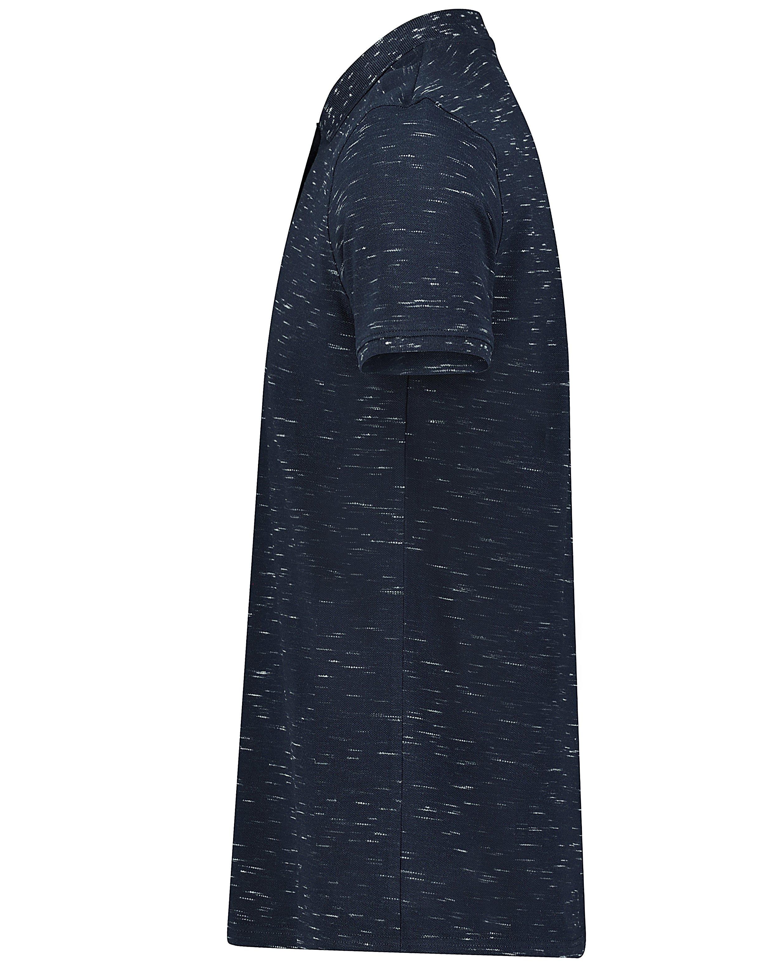 Polo's - Donkerblauwe polo met streepjes