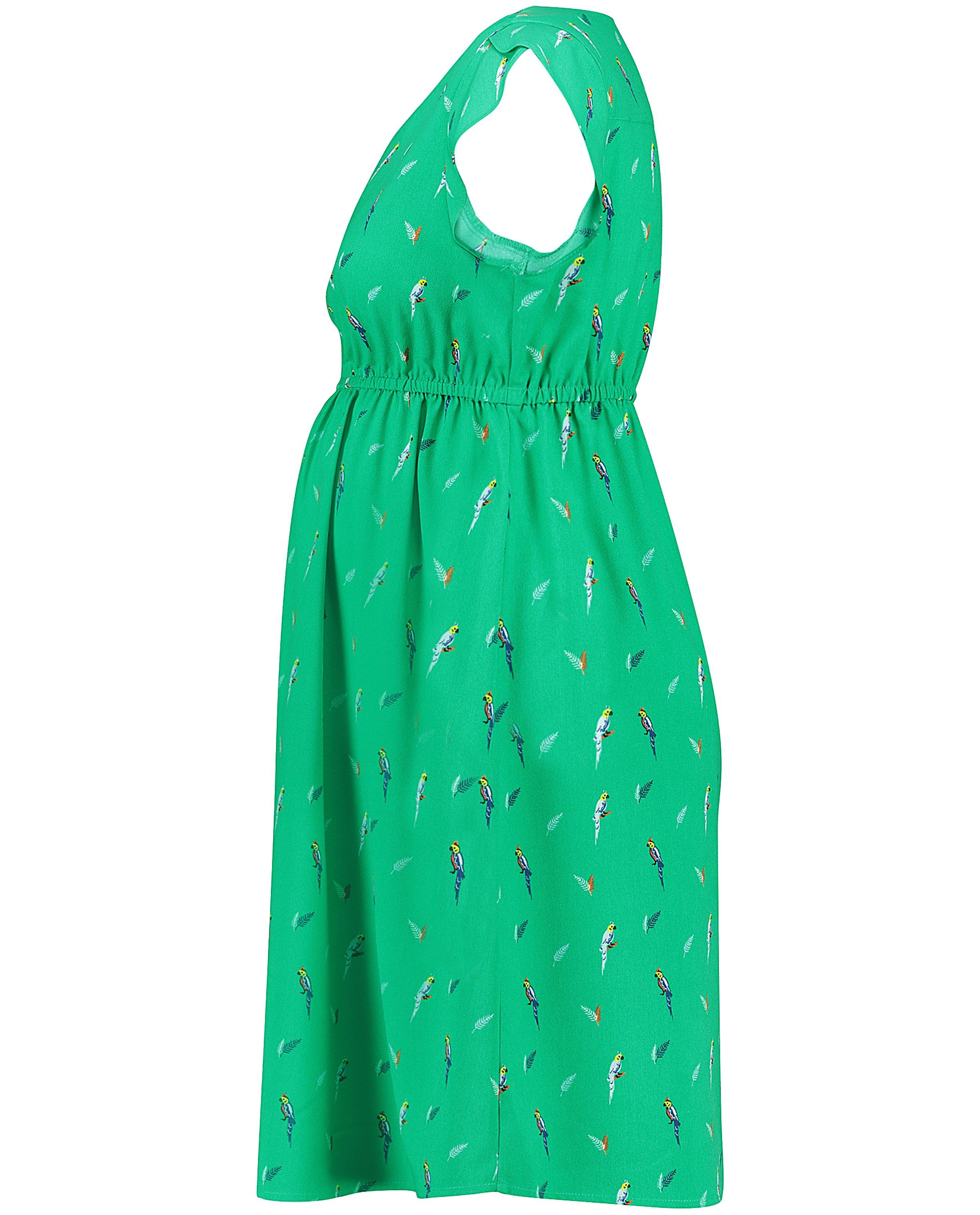 Kleedjes - Groene jurk met allover print JoliRonde