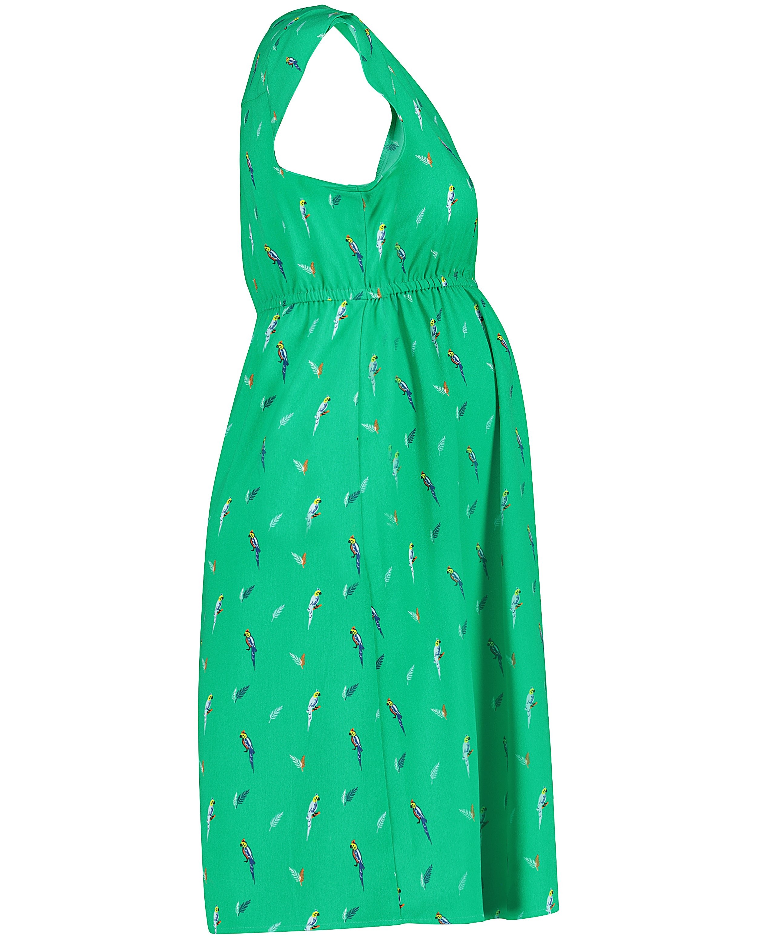 Kleedjes - Groene jurk met allover print JoliRonde