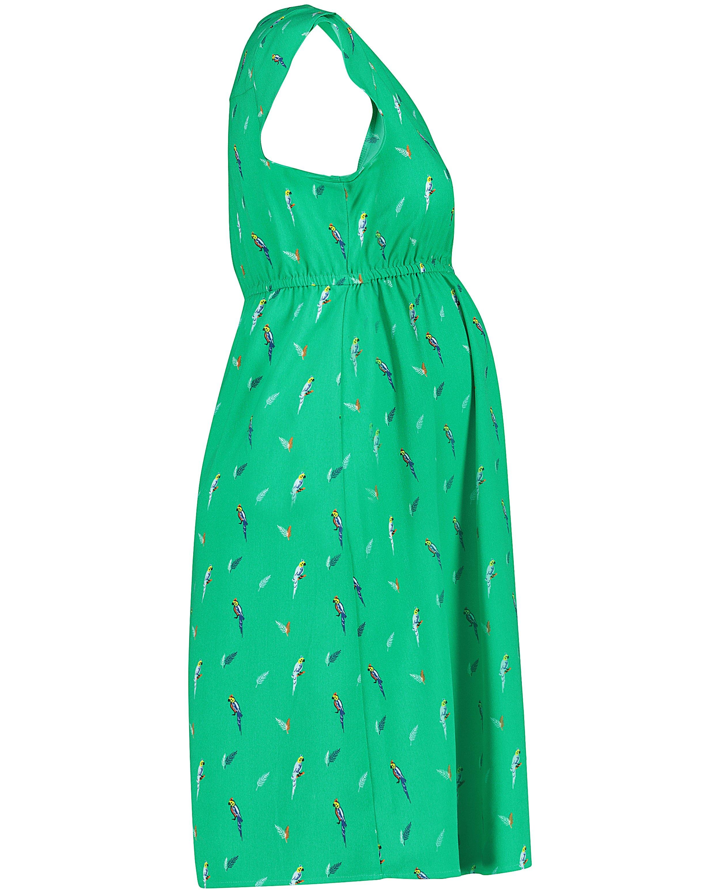 Kleedjes - Groene jurk met allover print JoliRonde