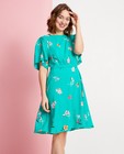 Kleedjes - Groene jurk met bloemenprint