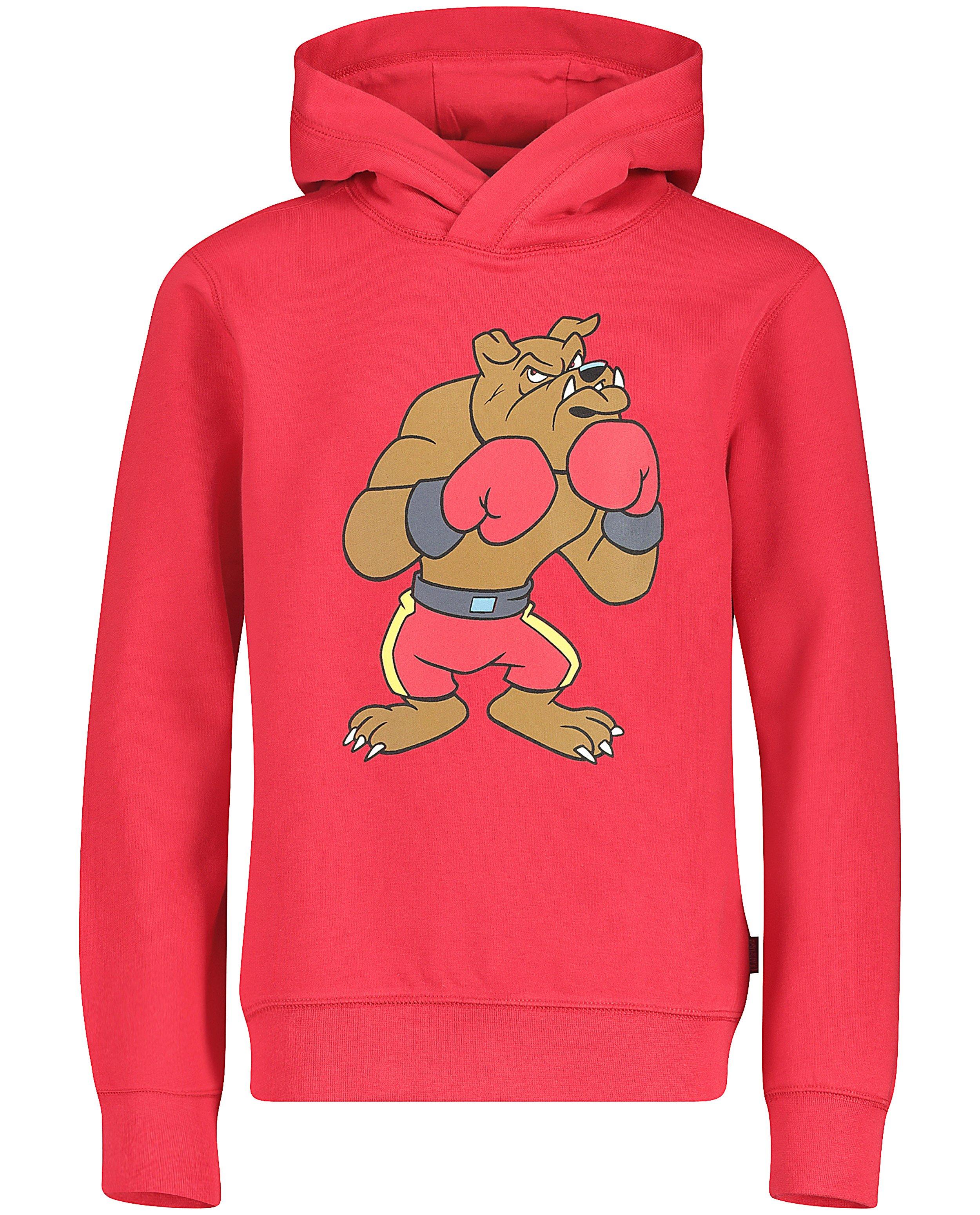 Hoodie imprim&eacute; Campus 12 - D&eacute;tails du produit - rouge vif - image num&eacute;ro 3