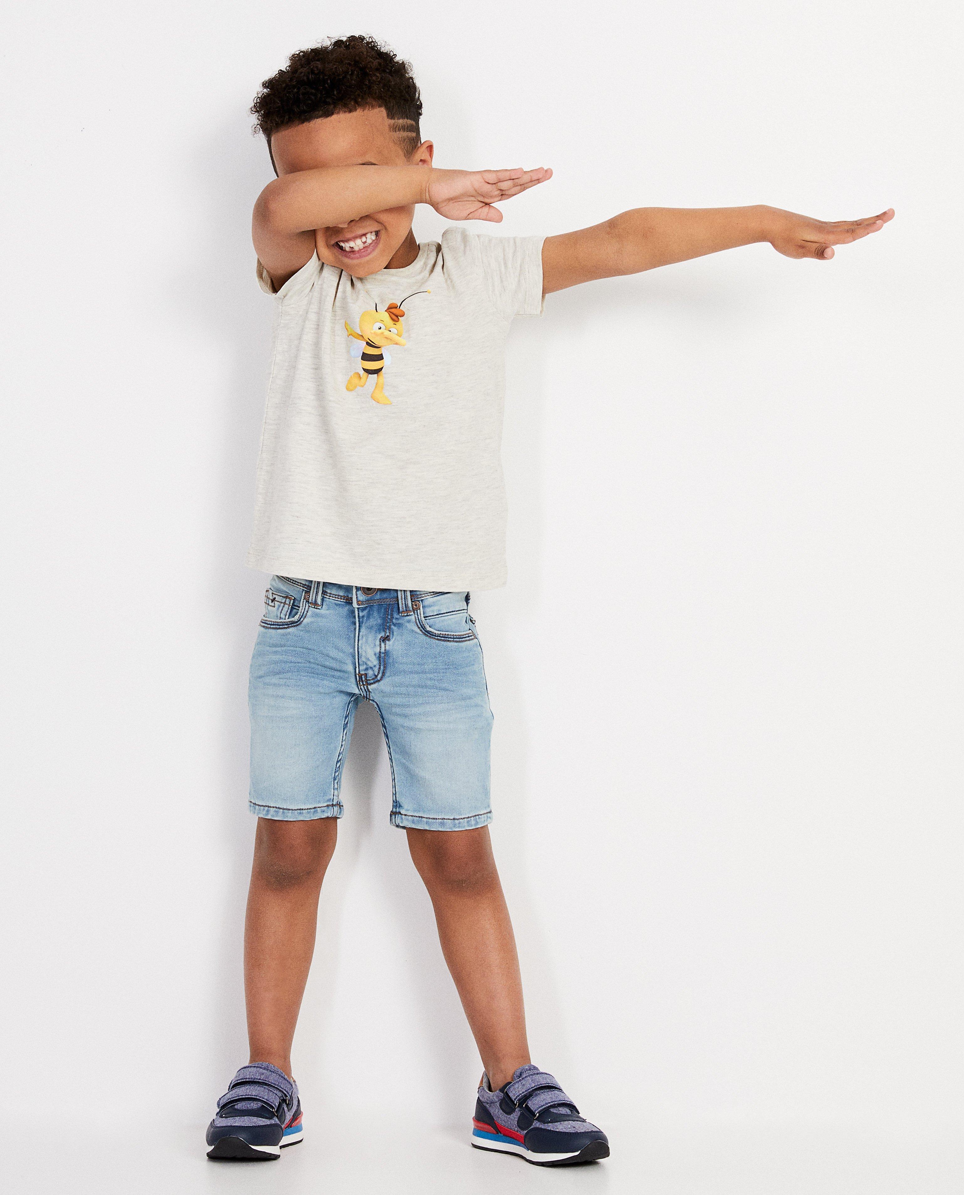 T-shirt gris avec Willy de Maya - imprimé - Maya