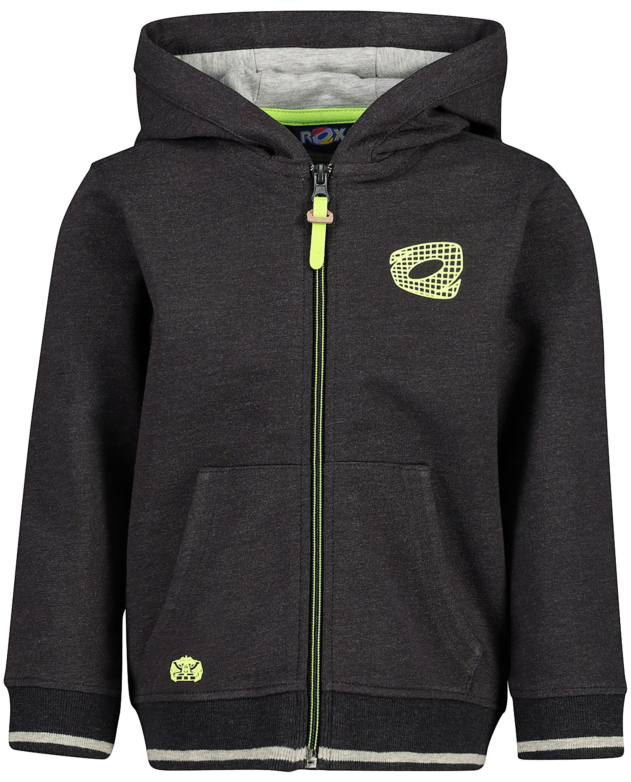 Cardigans - Donkergrijs vest met kap Rox