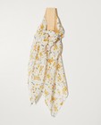 Wit sjaaltje met bloemenprint - geel - JBC