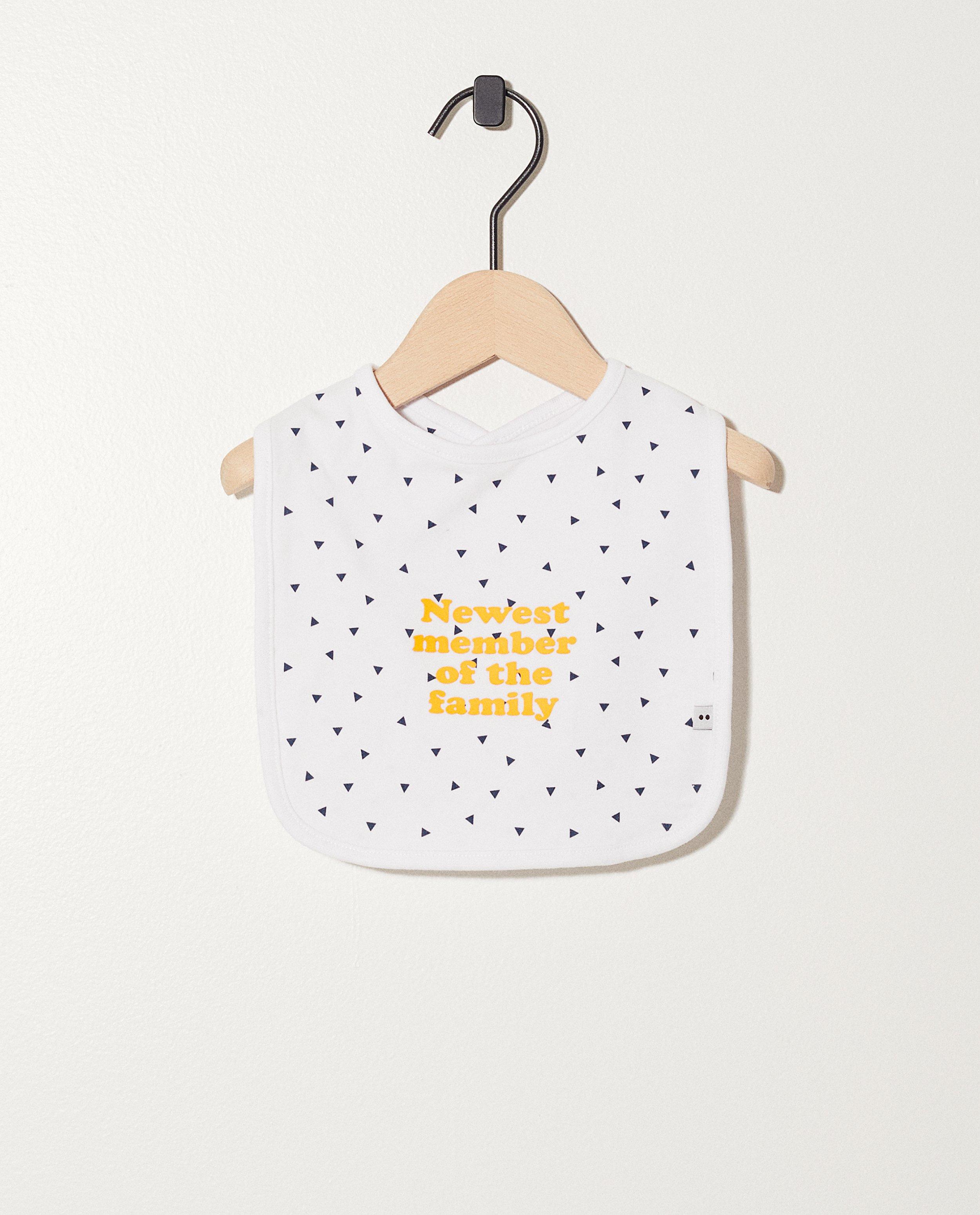Bavoir en coton bio My First  - Avec inscription - Newborn 50-68
