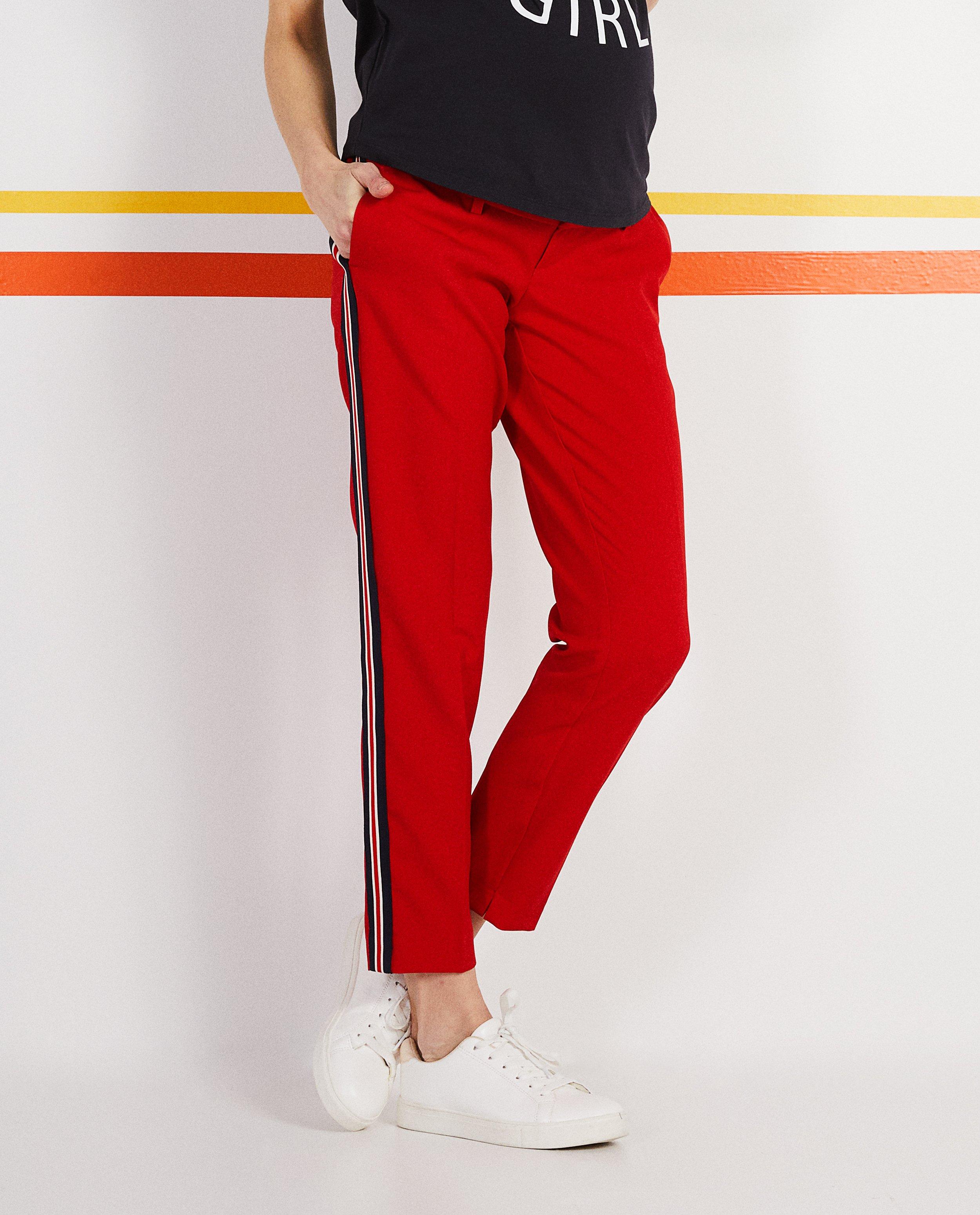 Pantalons - Pantalon avec une rayure