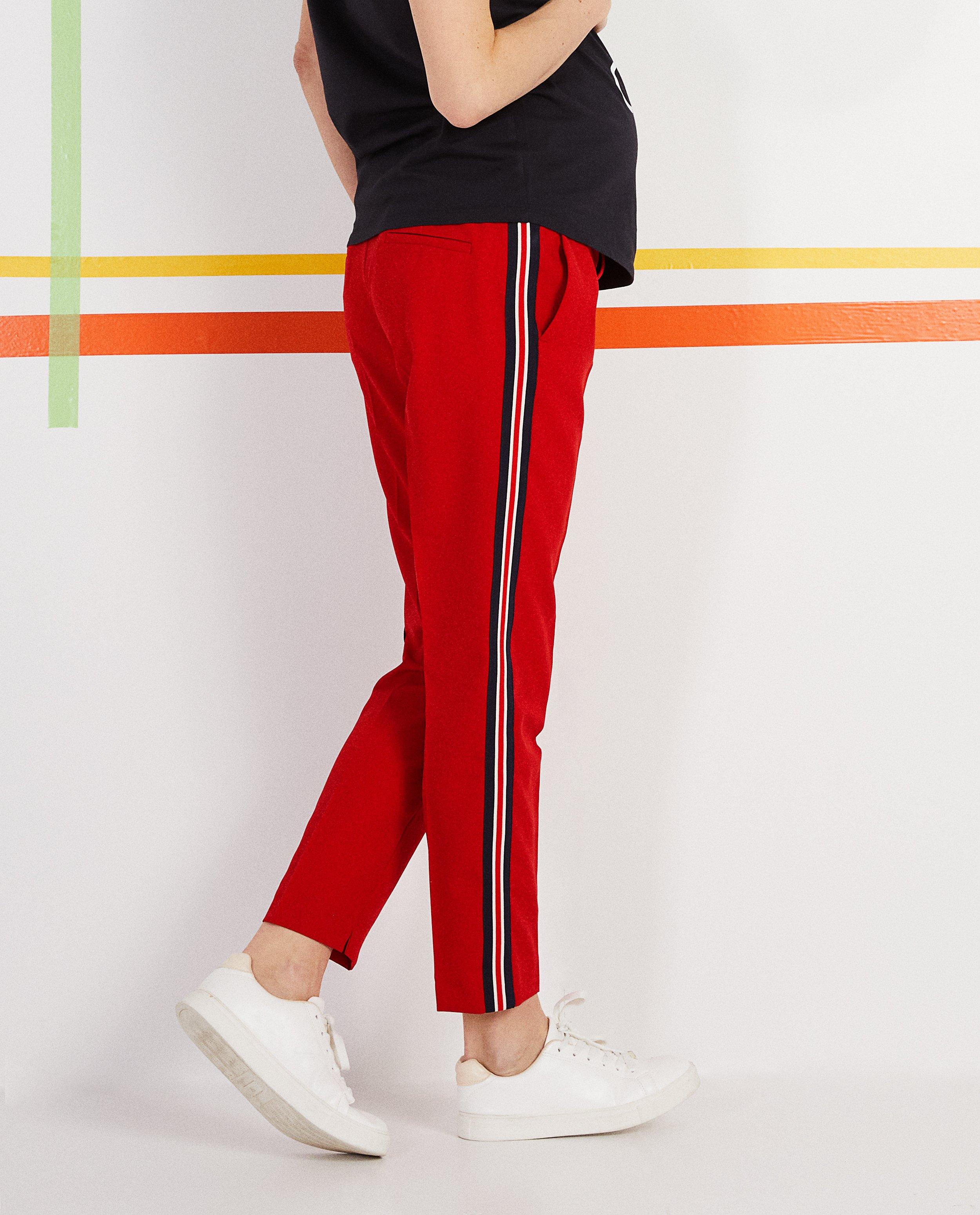 Pantalons - Pantalon avec une rayure