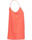 Chemises - Top rouge corail, boutons 
