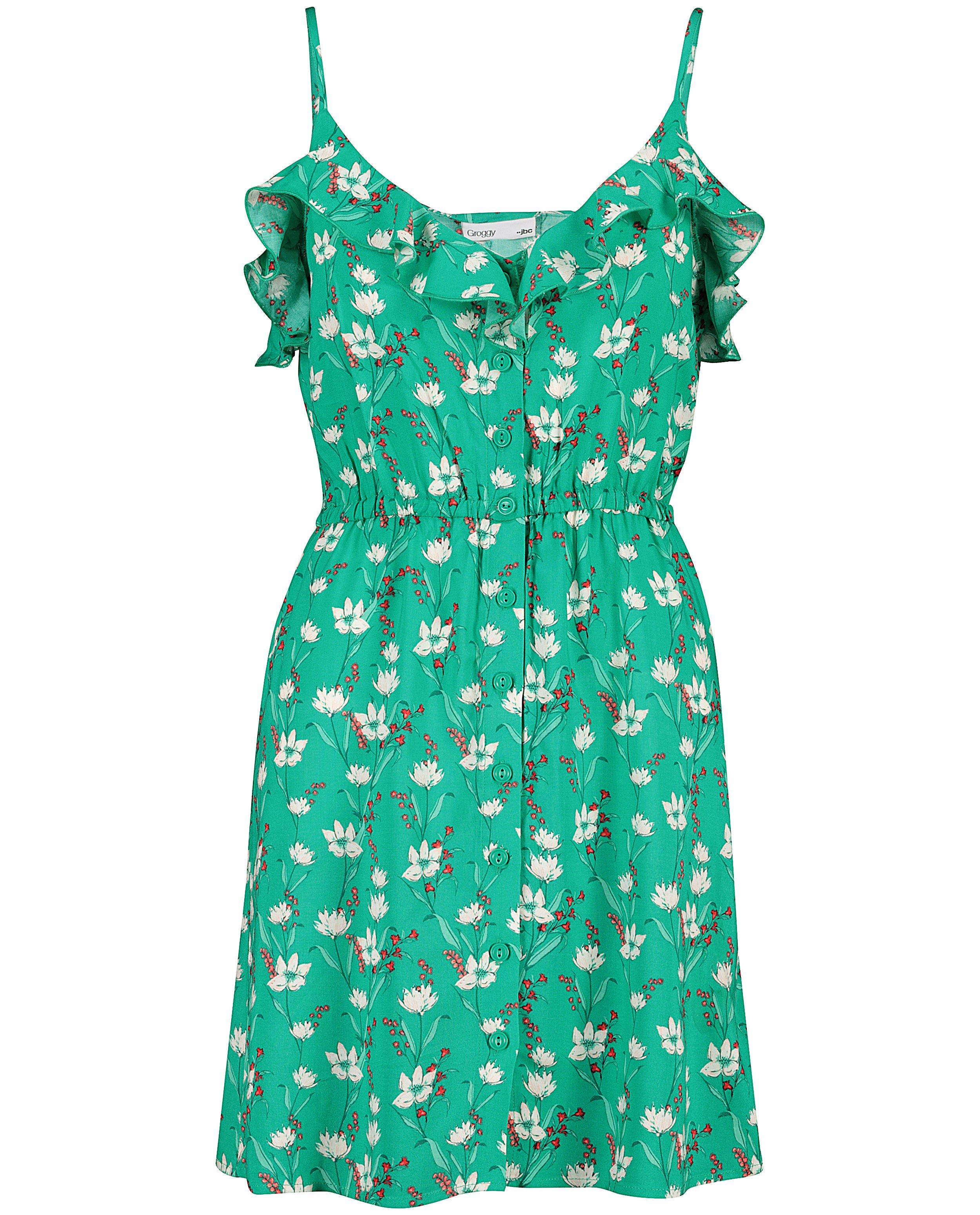 Robes - Robe verte, imprimé fleuri