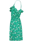 Kleedjes - Groen jurkje met bloemenprint