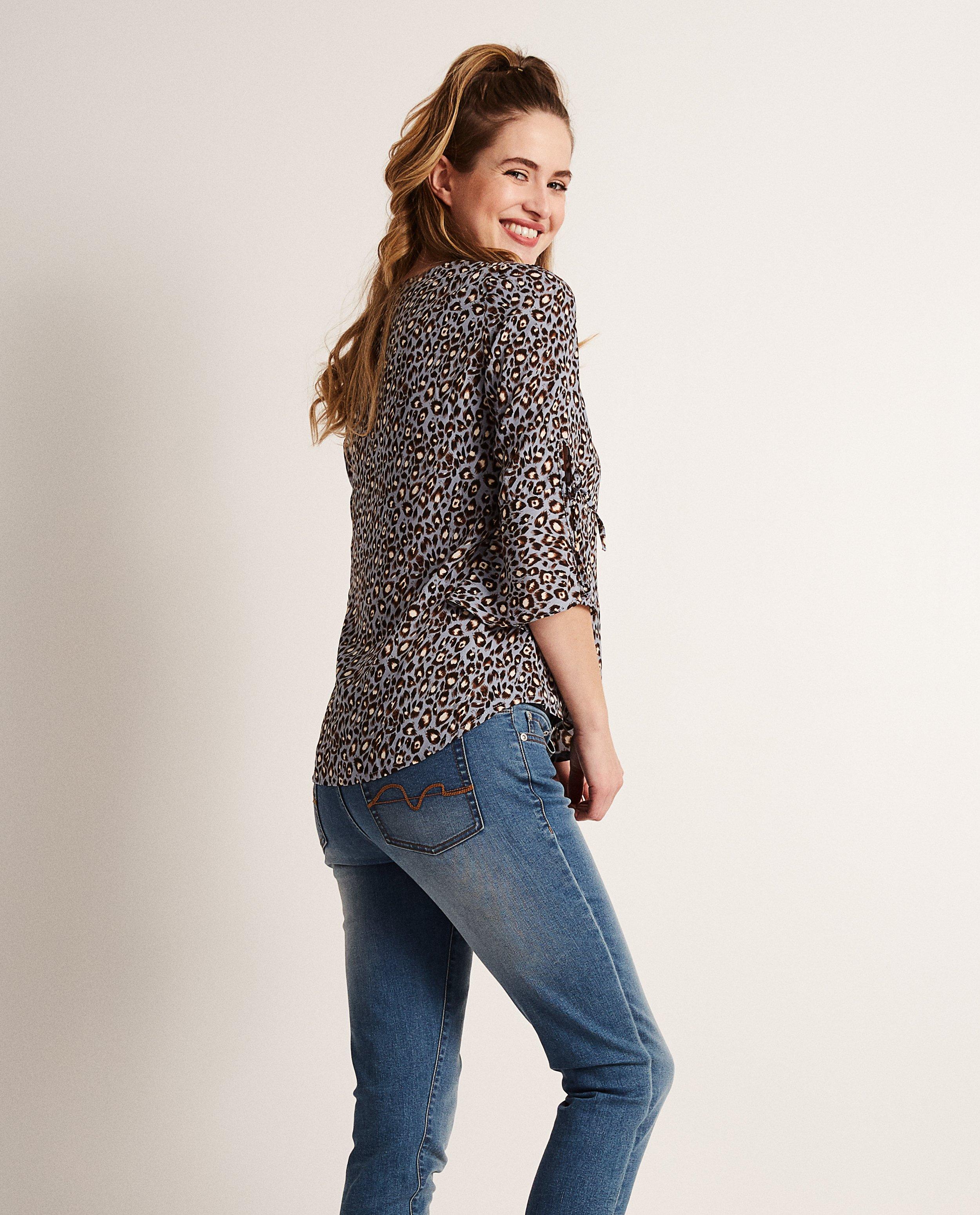 Hemden - Blouse met luipaardprint