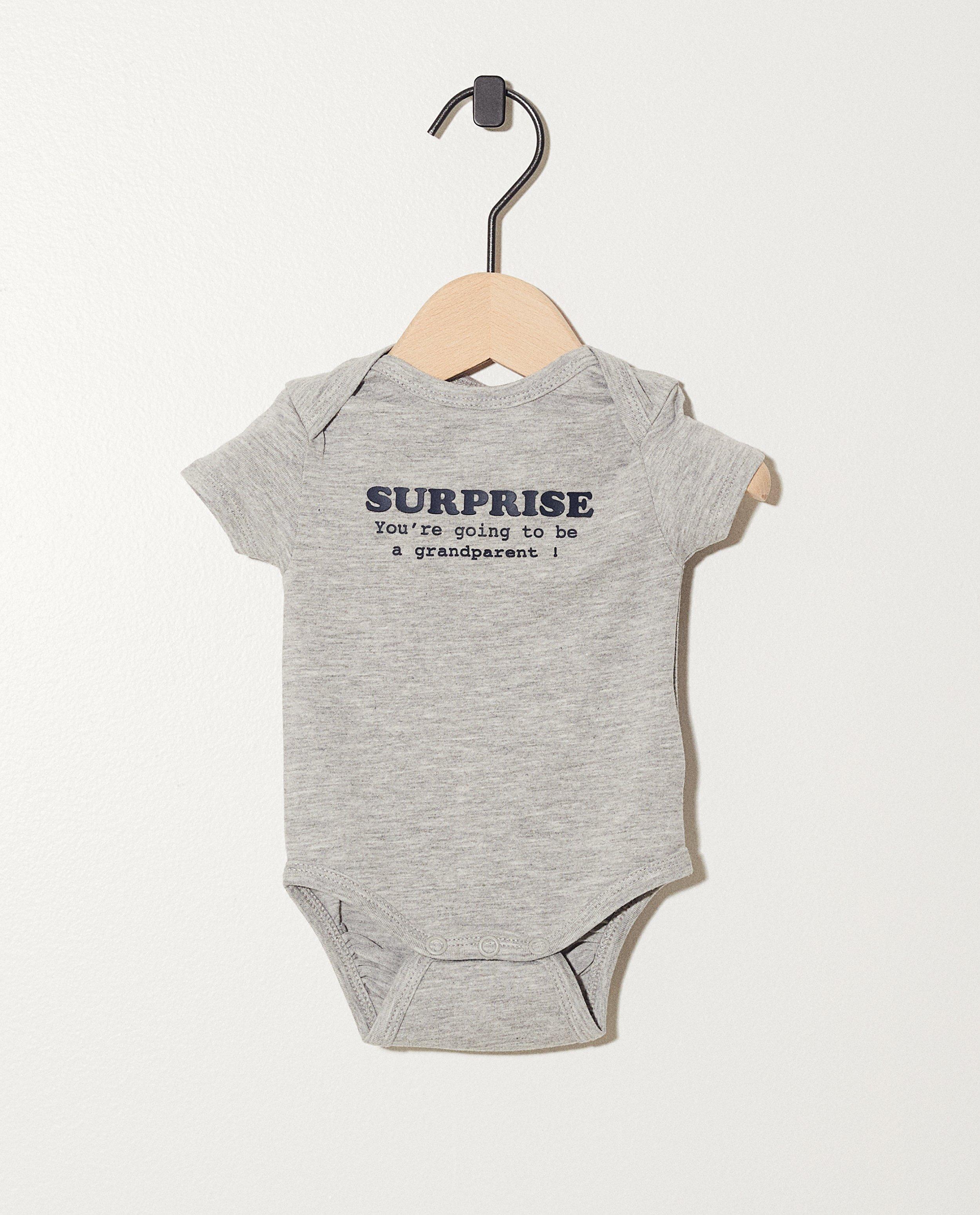 Romper met opschrift My First   - Met leuk opschrift - Newborn 50-68