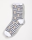 Set van 2 paar sokken  - In grijs en zwart-wit - JBC